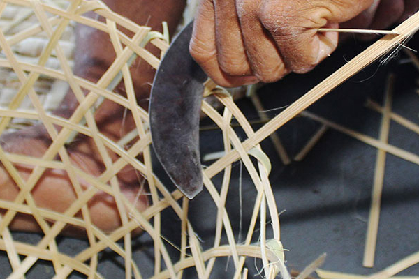 Balinese bamboo weaving