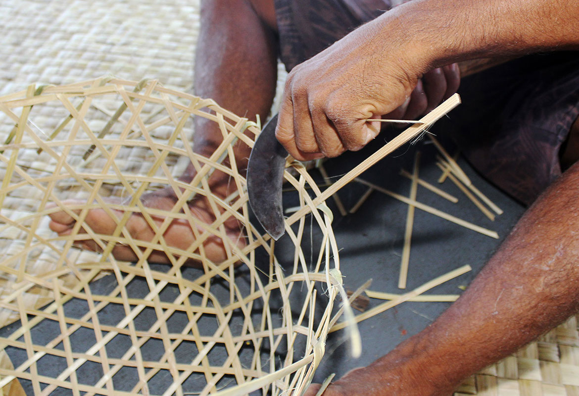 Balinese bamboo weaving